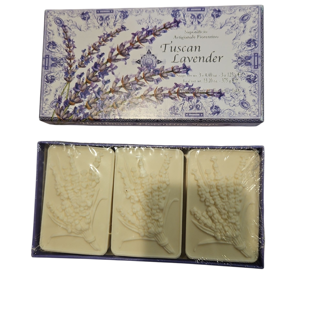 Saponificio Artigianale Fiorentino Tuscan Lavender Hand Soap 3 Bar